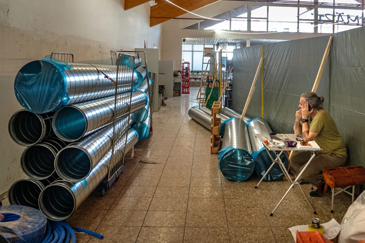 Ausnahmezustand während der Umbauphasen im Wisliger Märt.